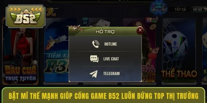 Bật mí thế mạnh giúp cổng game B52 luôn đứng top thị trường
